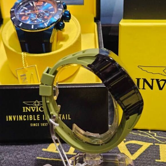 Activa x Invicta ACW2305-011 Men’s Chronograph Watch Black/Army Green - Picture 5 of 6